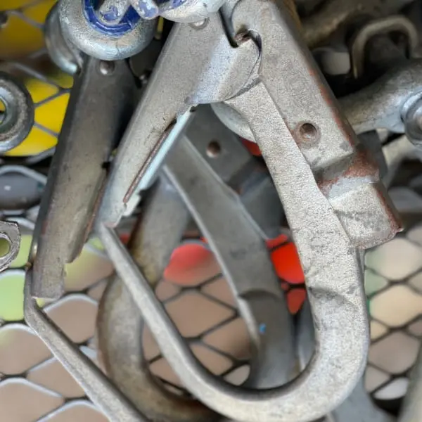 安全器具のクローズアップ